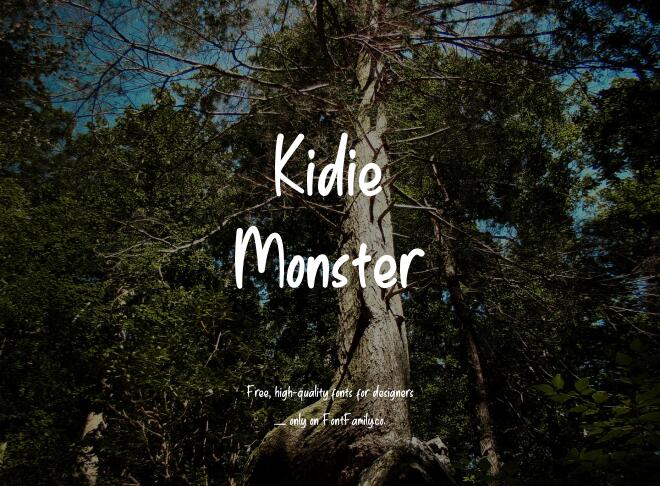 Kidie Monster Font
