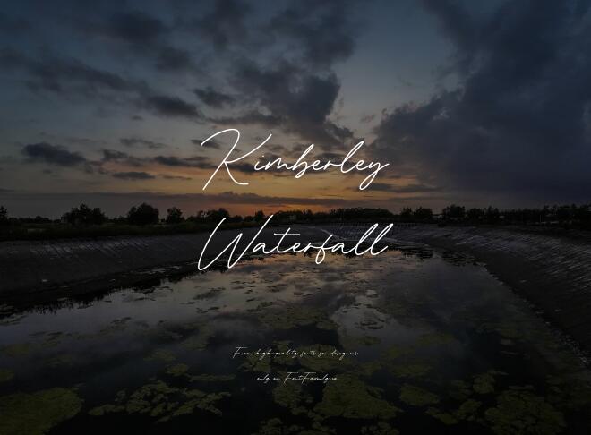 Kimberley Waterfall Font