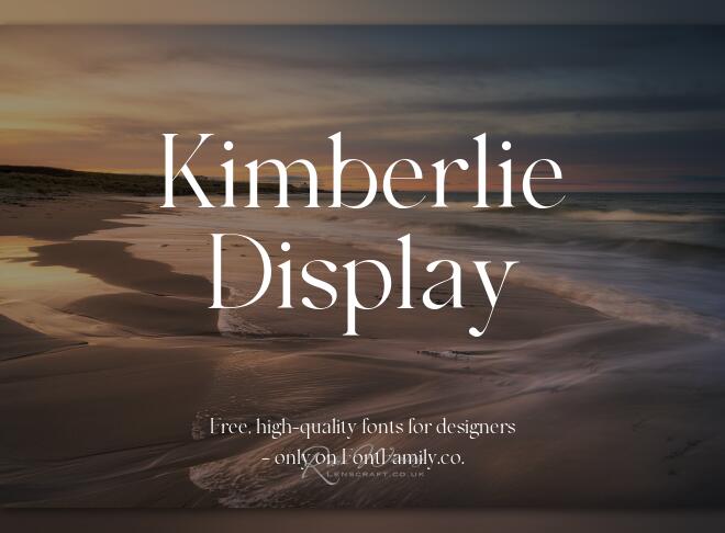 Kimberlie Display Font
