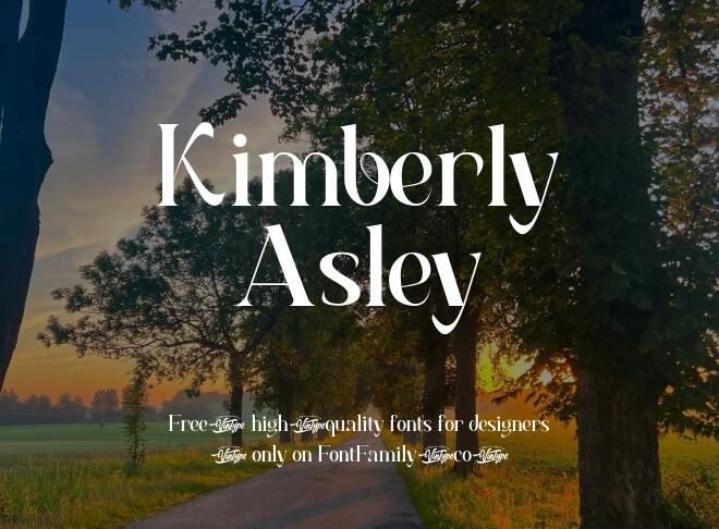 Kimberly Asley Font