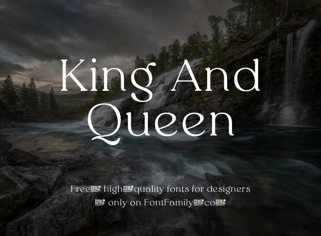 King And Queen Font