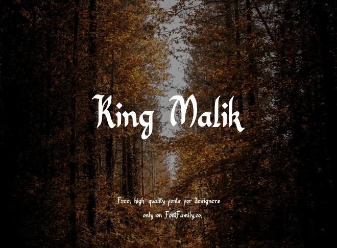 King Malik Font