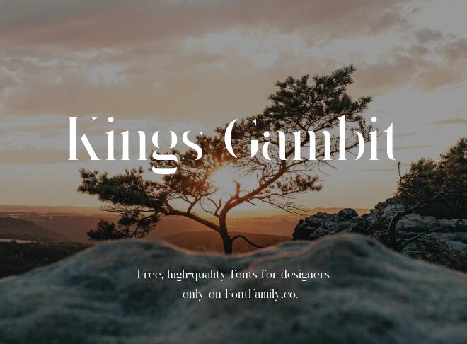 Kings Gambit Font