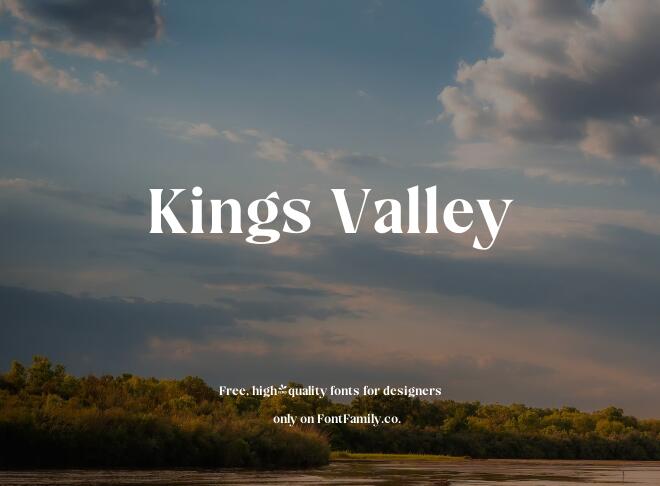 Kings Valley Font