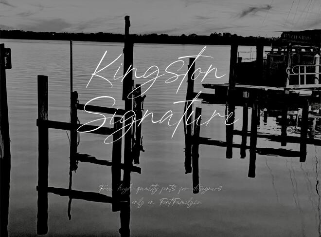 Kingston Signature Font