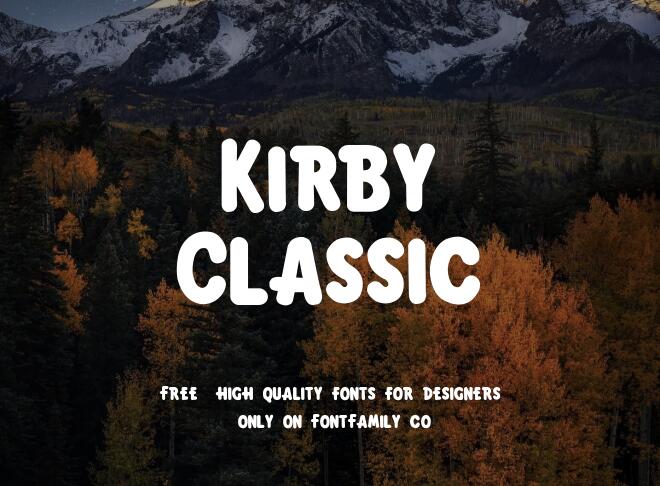 Kirby Classic Font