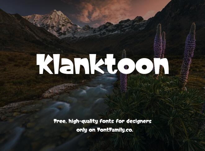 Klanktoon Font