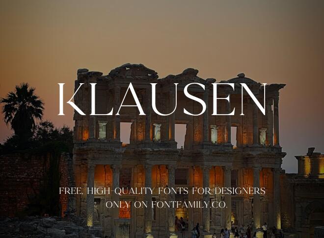 Klausen Font