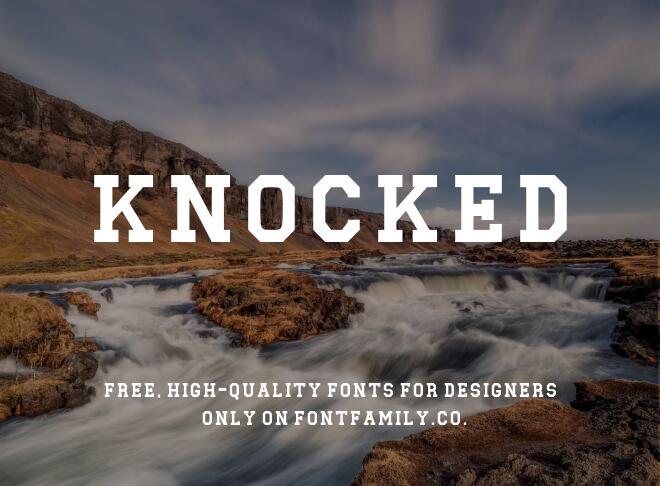 Knocked Font