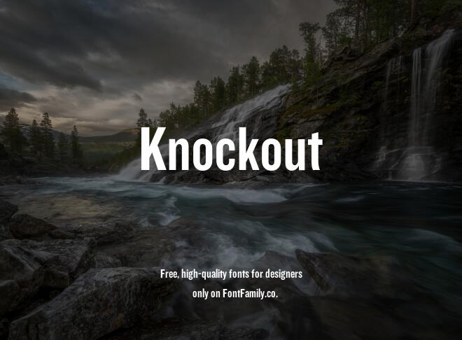 Knockout Font