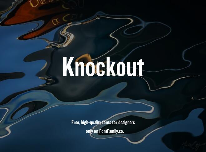 Knockout Font