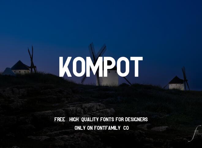 Kompot Font