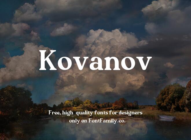 Kovanov Font