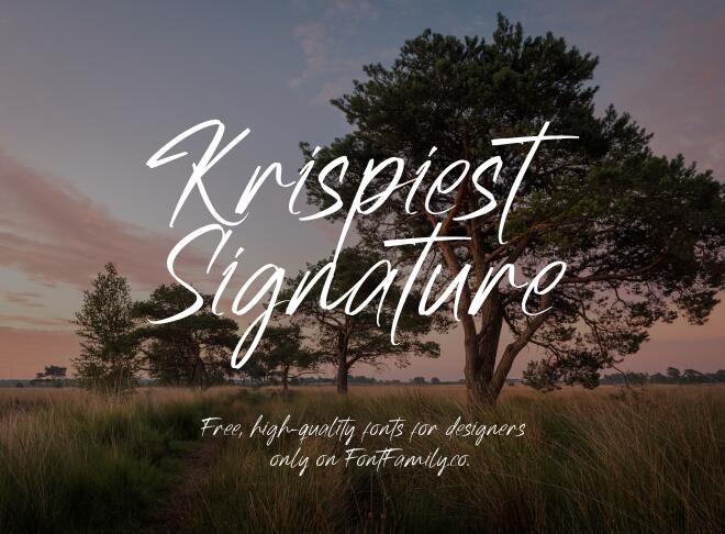 Krispiest Signature Font