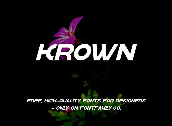 Krown Font