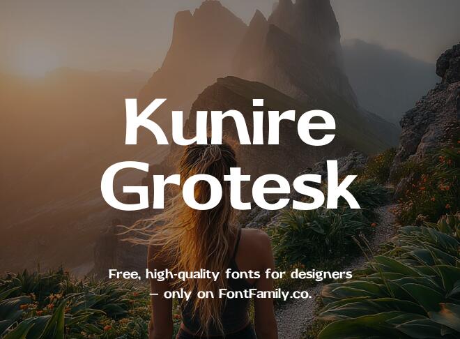 Kunire Grotesk Font