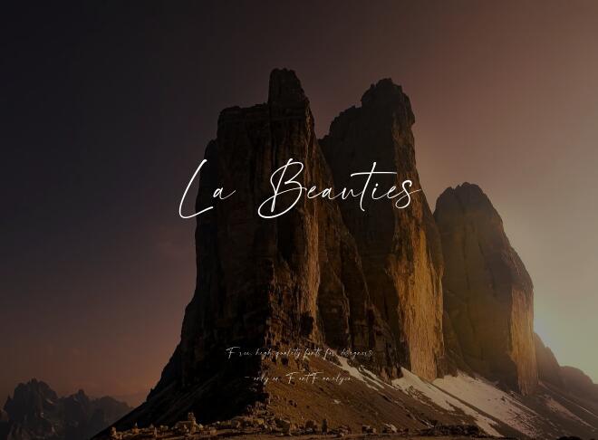La Beauties Font