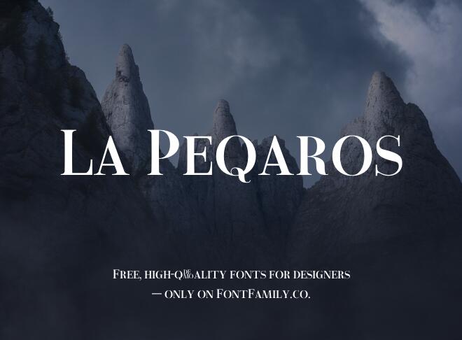 La Peqaros Font