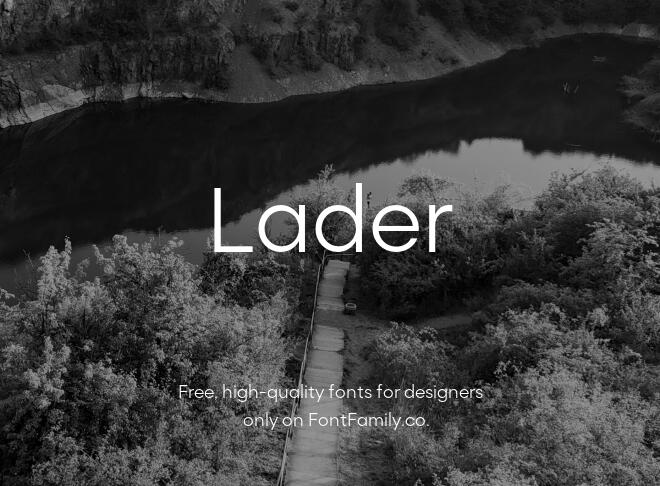 Lader Font Family