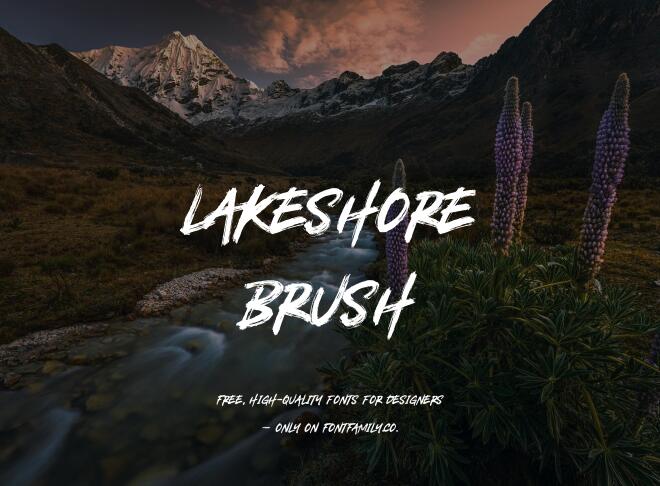 Lakeshore Brush Font