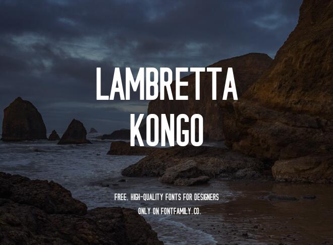 Lambretta Kongo Font