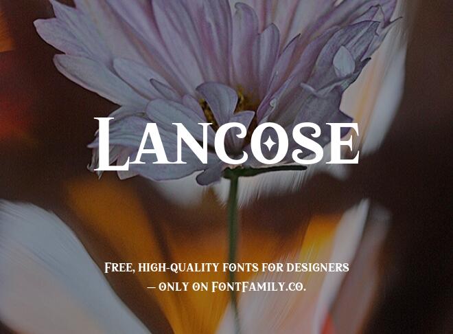 Lancose Font