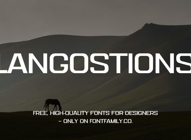 Langostions Font