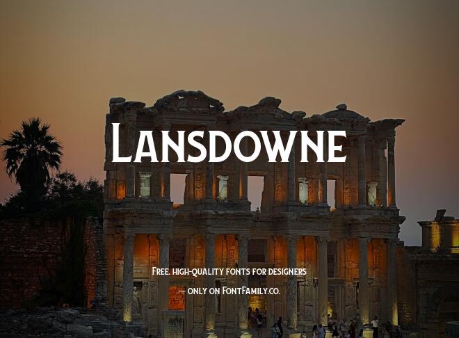 Lansdowne Font