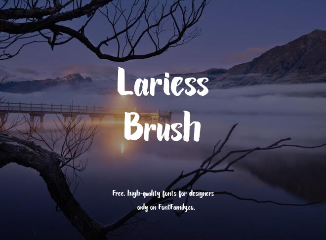 Lariess Brush Font