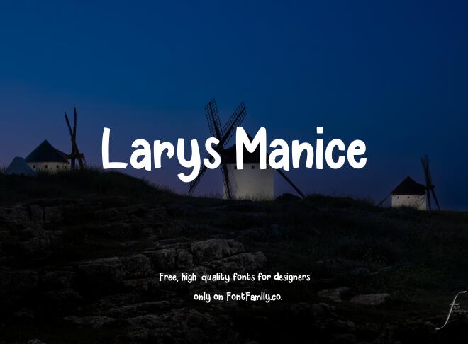 Larys Manice Font
