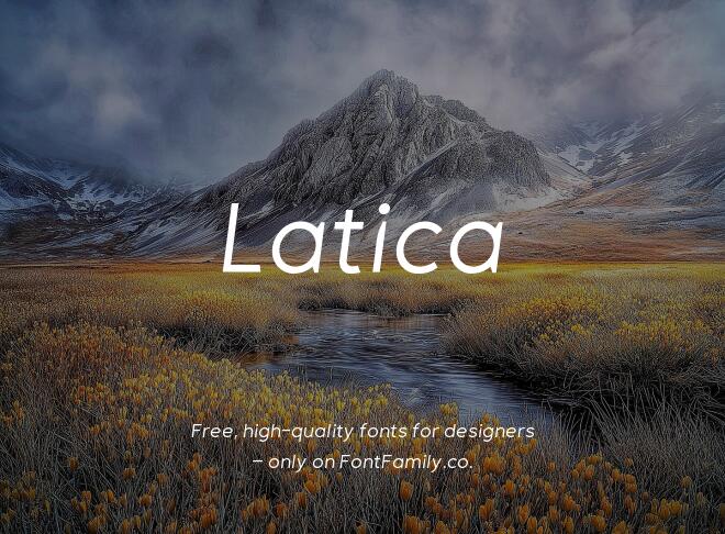 Latica Font