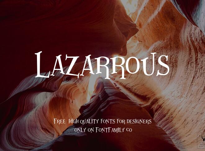 Lazarrous Font