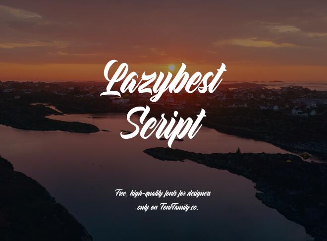 Lazybest Script Font