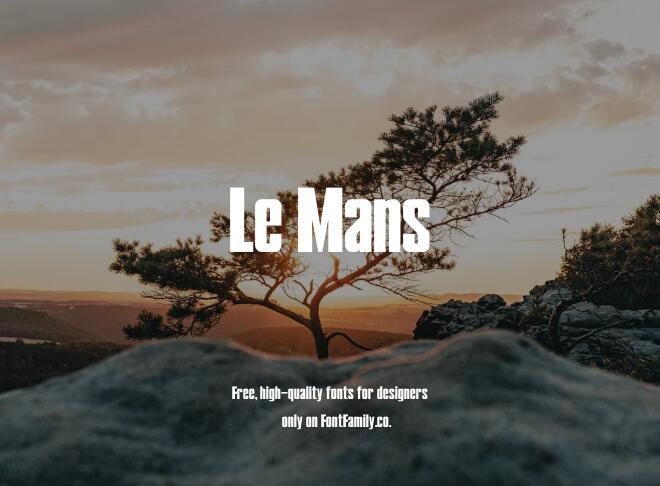 Le Mans Font