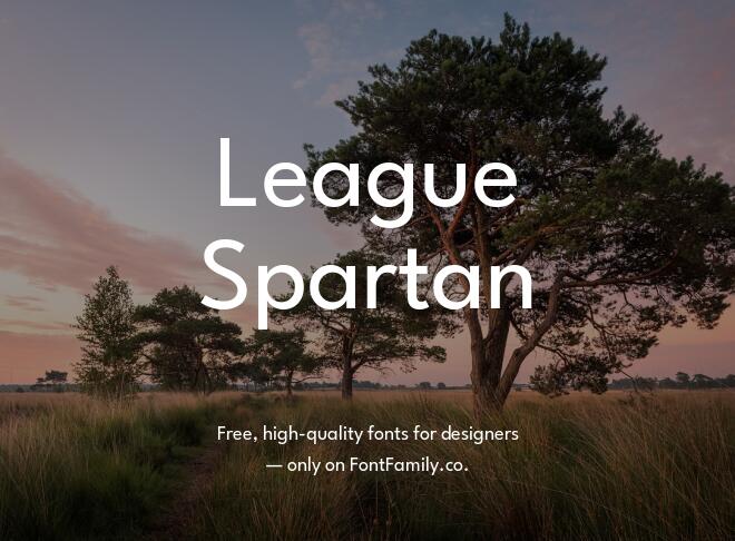 League Spartan Font