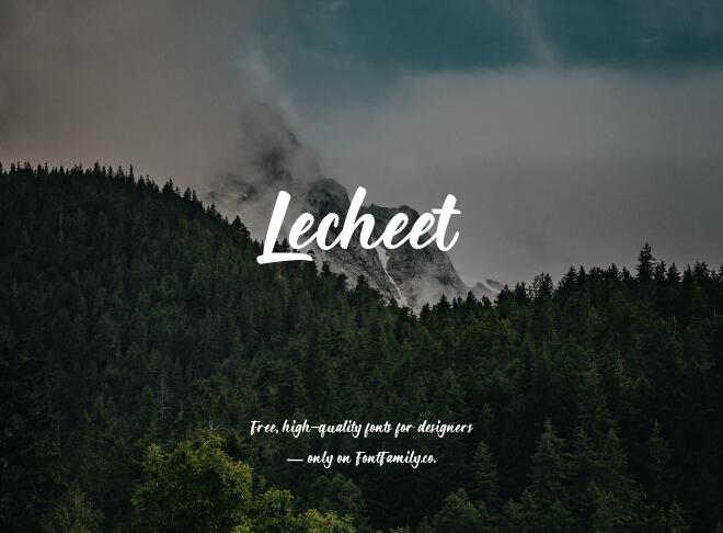 Lecheet Font