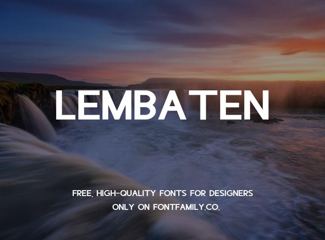 Lembaten Font