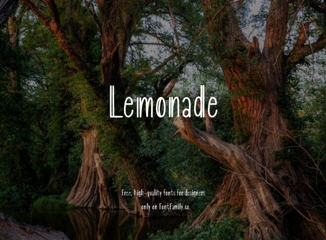 Lemonade Font