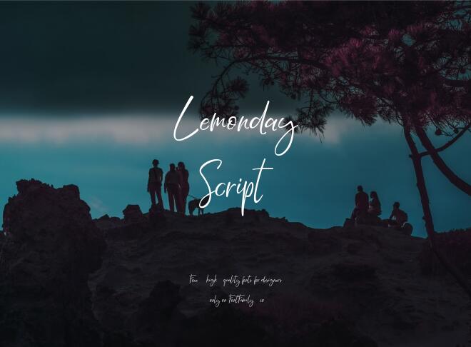 Lemonday Script Font