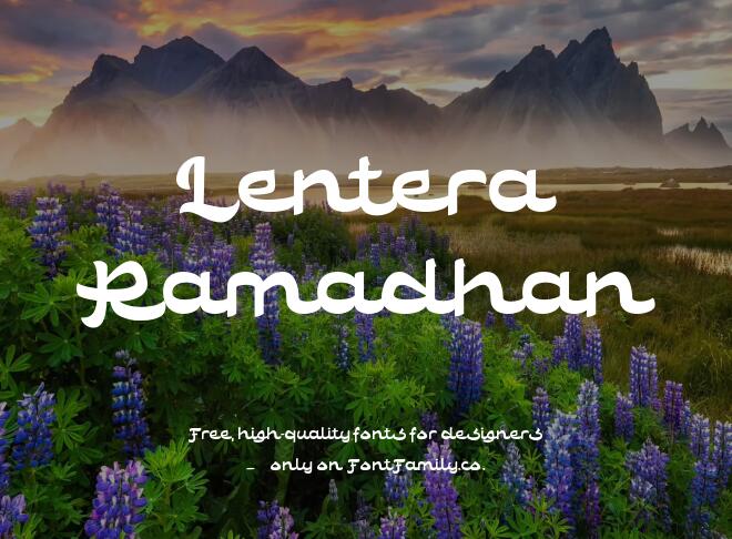 Lentera Ramadhan Font