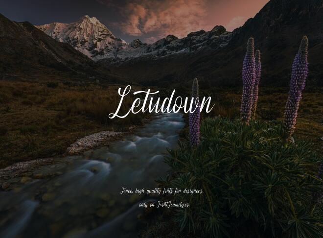 Letudown Font