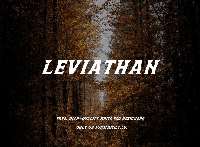 Leviathan Font