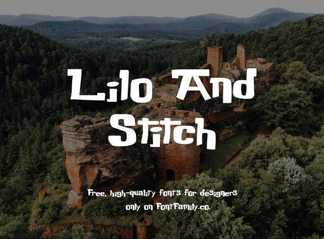 Lilo And Stitch Font