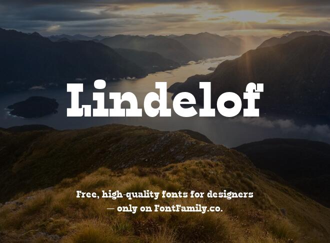Lindelof Font
