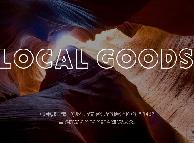 Local Goods Font