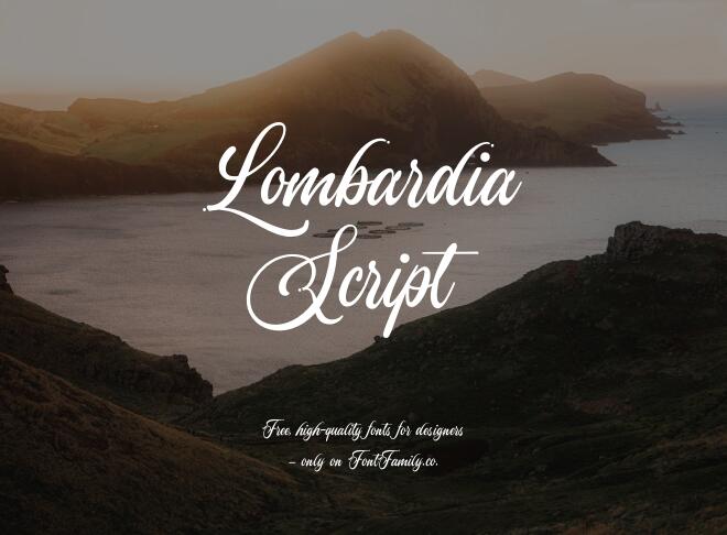 Lombardia Script Font