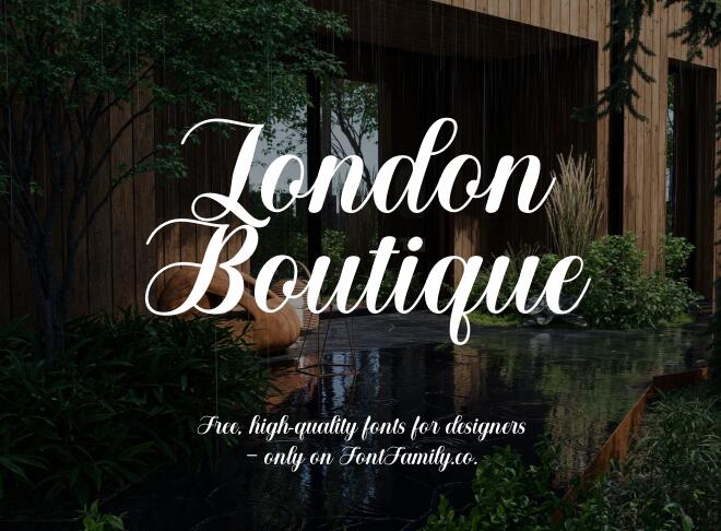 London Boutique Font