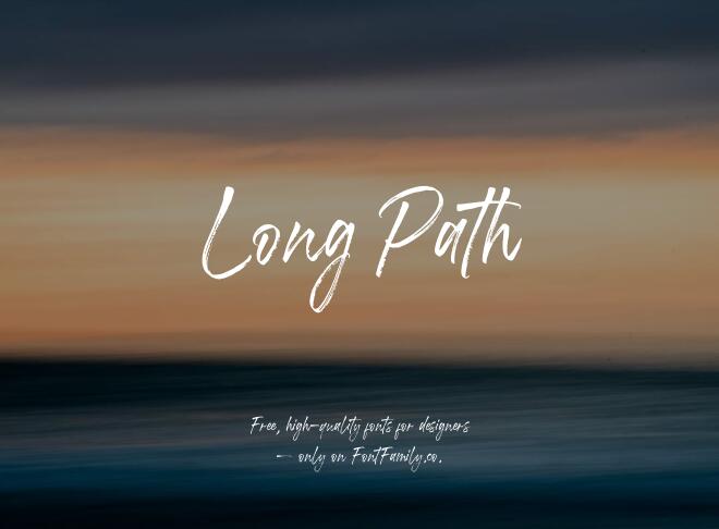 Long Path Font
