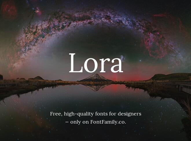 Lora Font