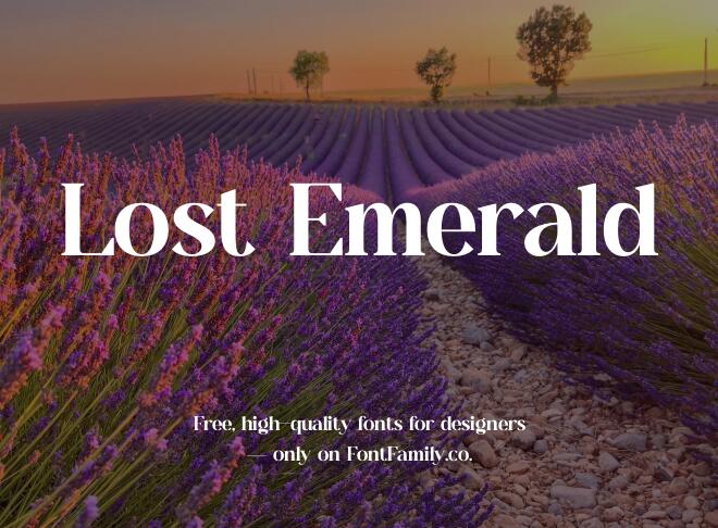 Lost Emerald Font